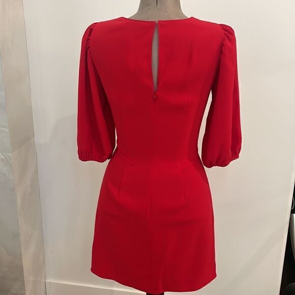 Amanda Uprichard Susannah Dress in Mcntosh RED - Picture 8 of 9